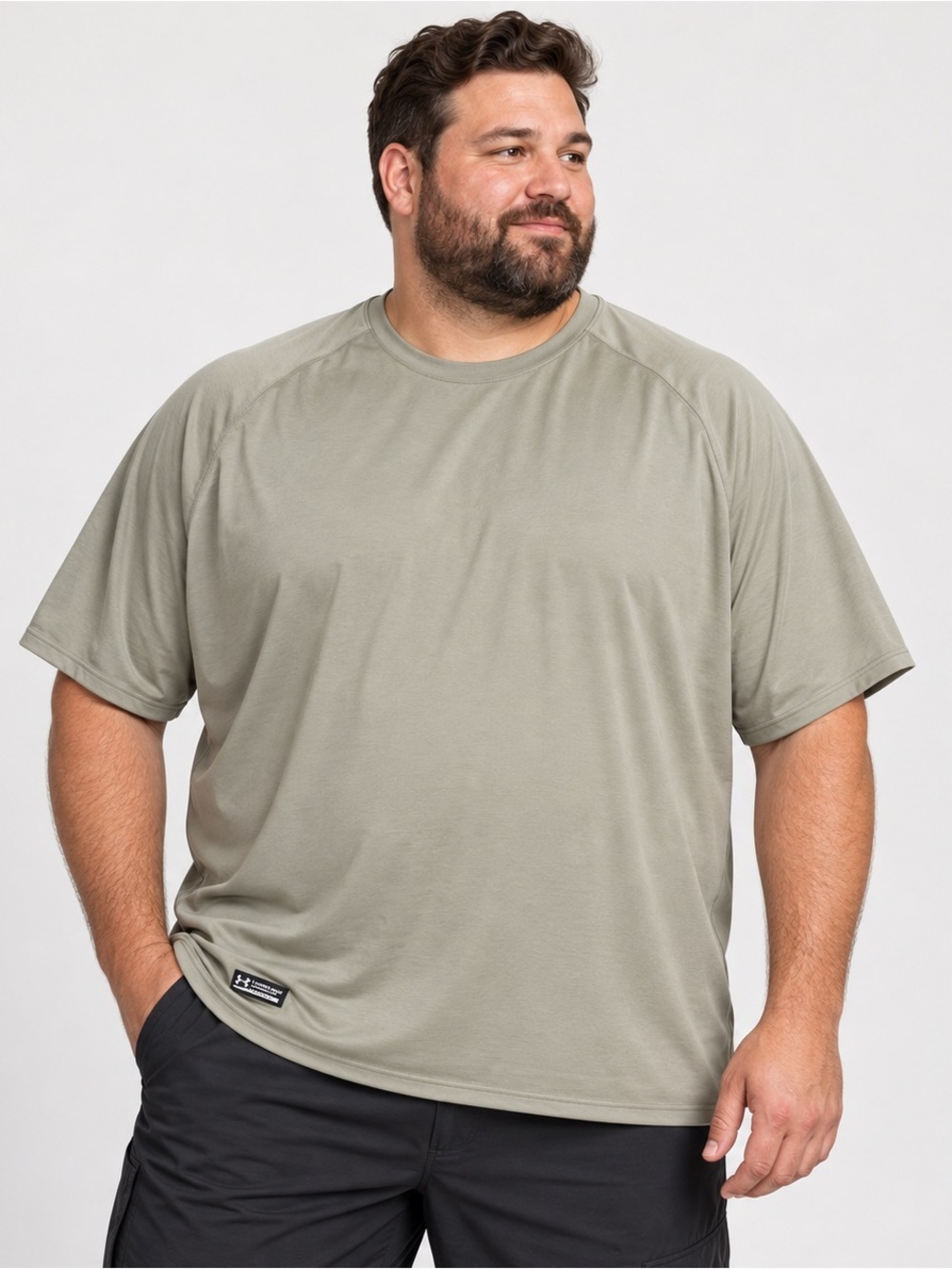 Under Armour  Tactical Tech T-Shirt Mens 4XL Loose HeatGear Short Sleeve Olive